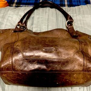 . Brown Frye Shoulder Bag.